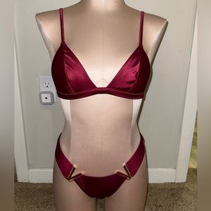 Satin lingerie set